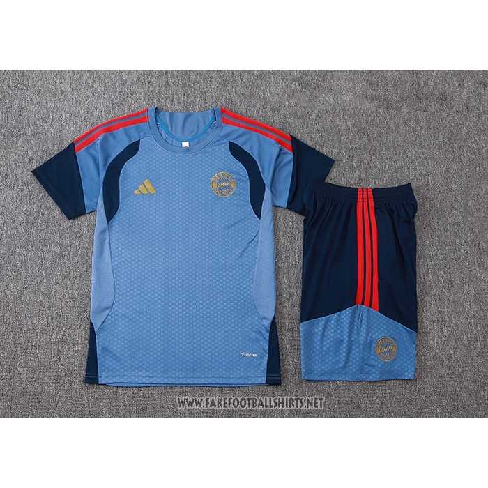 Tracksuit Bayern Munich Short Sleeve 2026-2027 Blue - Shorts
